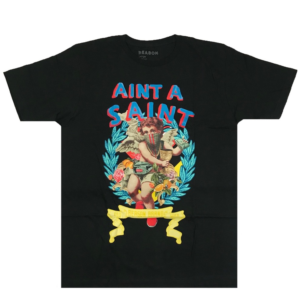 Men’s “Ain’t A Saint” Shirt . Size L.